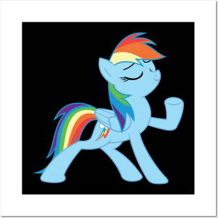 Rainbow Dash Strikes A Pose Posters and Art